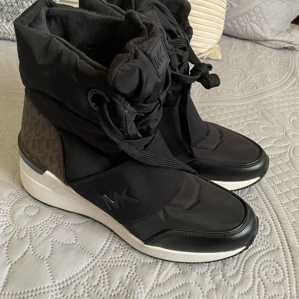 Michael Kors Black Quilted Boots